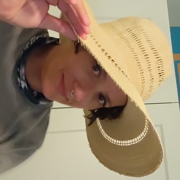 San Diego Hat Company wide brim straw sun hat - Picture 1 of 3